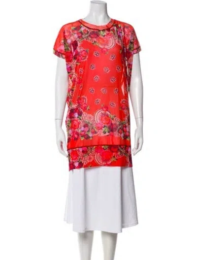 Pre-owned Jean Paul Gaultier Soleil Vintage 2000's Top In Red