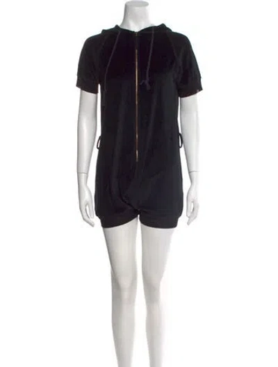 Pre-owned Jean Paul Gaultier Soleil Vintage Crew Neck Romper In Black
