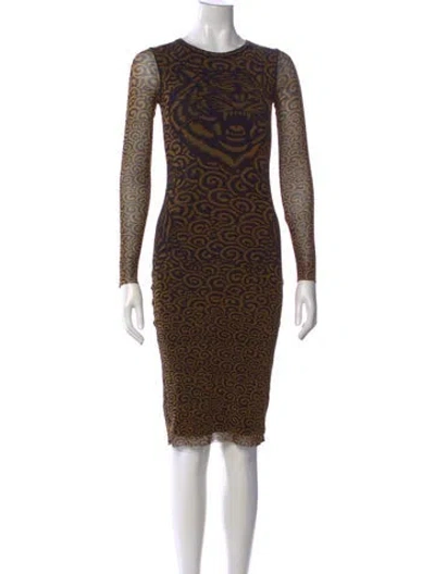 Pre-owned Jean Paul Gaultier Soleil Vintage Knee-length Dress In Black