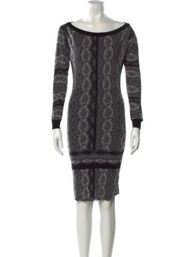 Pre-owned Jean Paul Gaultier Soleil Vintage Knee-length Dress In Gray