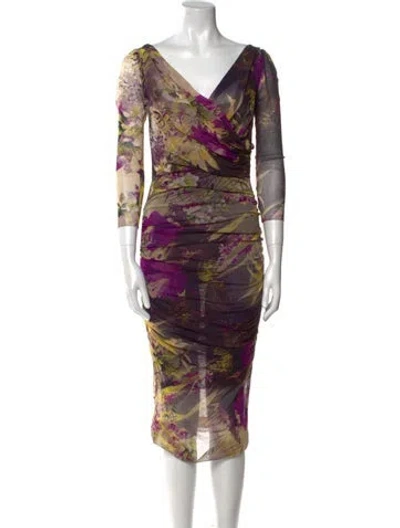 Pre-owned Jean Paul Gaultier Soleil Vintage Knee-length Dress In Purple