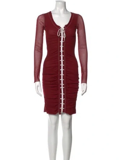 Pre-owned Jean Paul Gaultier Soleil Vintage Knee-length Dress In Red