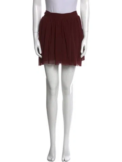 Pre-owned Jean Paul Gaultier Soleil Vintage Knee-length Skirt In Burgundy