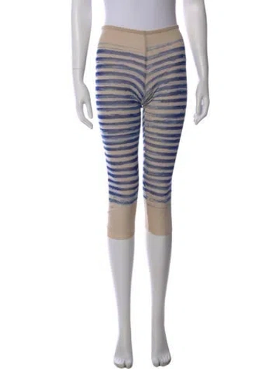 Pre-owned Jean Paul Gaultier Soleil Vintage Leggings Pants In Blue