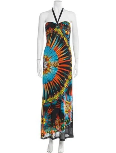 Pre-owned Jean Paul Gaultier Soleil Vintage Long Dress In Black