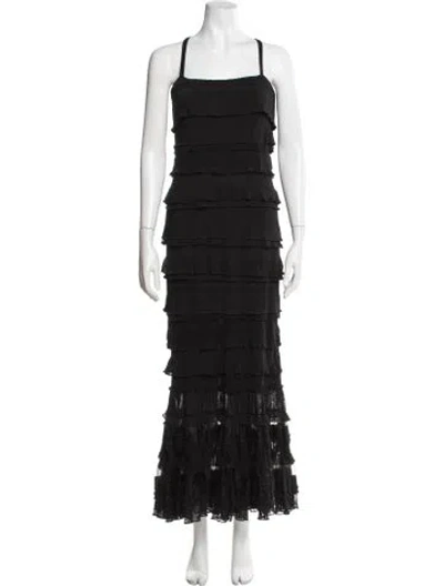 Pre-owned Jean Paul Gaultier Soleil Vintage Long Dress In Black