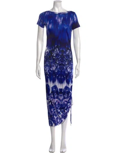 Pre-owned Jean Paul Gaultier Soleil Vintage Long Dress In Blue