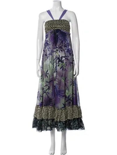 Pre-owned Jean Paul Gaultier Soleil Vintage Long Dress In Multi