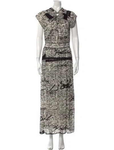 Pre-owned Jean Paul Gaultier Soleil Vintage Long Dress In Multi