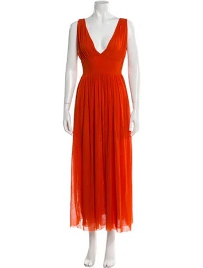 Pre-owned Jean Paul Gaultier Soleil Vintage Long Dress In Orange