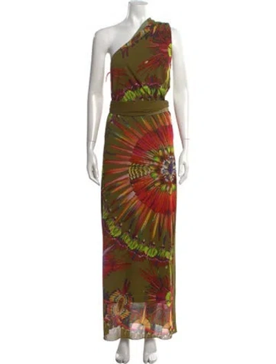 Pre-owned Jean Paul Gaultier Soleil Vintage Long Dress W/ Tags In Green