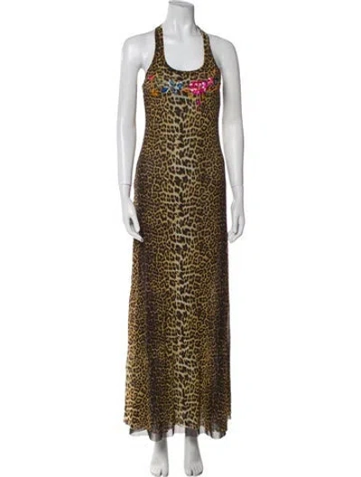 Pre-owned Jean Paul Gaultier Soleil Vintage Long Dress In Yellow