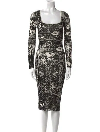 Pre-owned Jean Paul Gaultier Soleil Vintage Midi Length Dress In Black