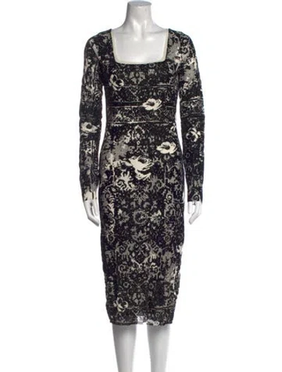 Pre-owned Jean Paul Gaultier Soleil Vintage Midi Length Dress In Black