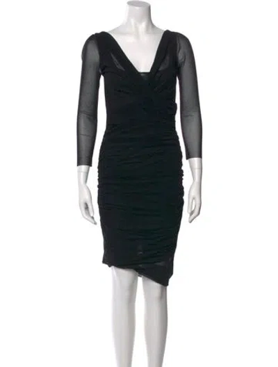 Pre-owned Jean Paul Gaultier Soleil Vintage Midi Length Dress In Black