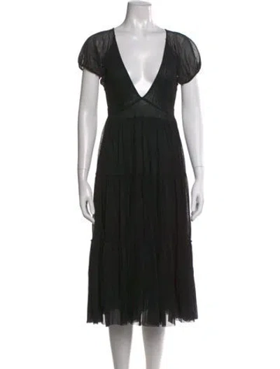 Pre-owned Jean Paul Gaultier Soleil Vintage Midi Length Dress In Black