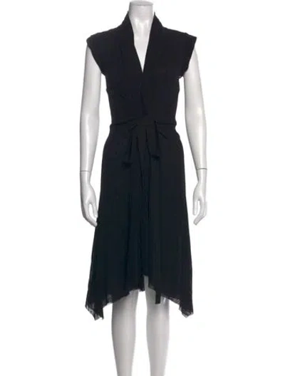 Pre-owned Jean Paul Gaultier Soleil Vintage Midi Length Dress In Black