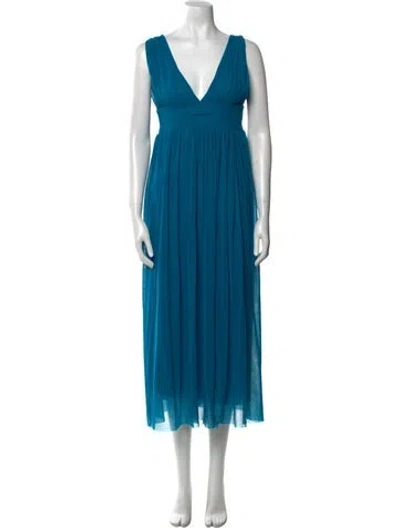 Pre-owned Jean Paul Gaultier Soleil Vintage Midi Length Dress In Blue
