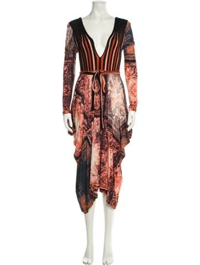 Pre-owned Jean Paul Gaultier Soleil Vintage Midi Length Dress In Multi