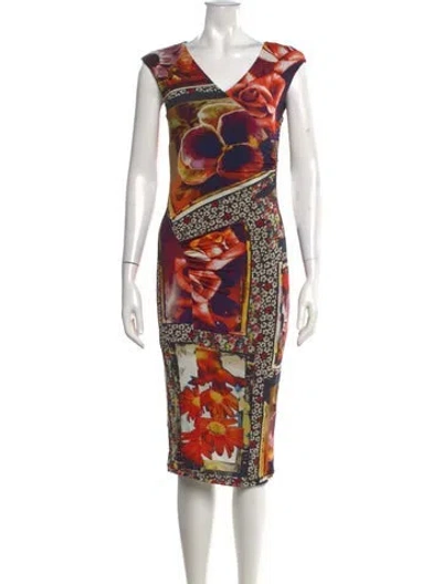 Pre-owned Jean Paul Gaultier Soleil Vintage Midi Length Dress In Multi