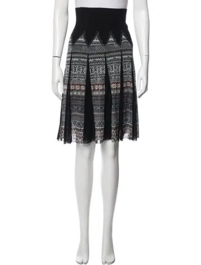 Pre-owned Jean Paul Gaultier Soleil Vintage Midi Length Skirt In Black