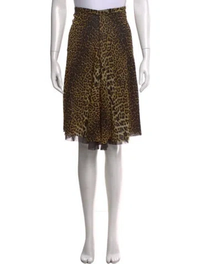 Pre-owned Jean Paul Gaultier Soleil Vintage Midi Length Skirt In Brown