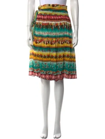 Pre-owned Jean Paul Gaultier Soleil Vintage Midi Length Skirt In Multi