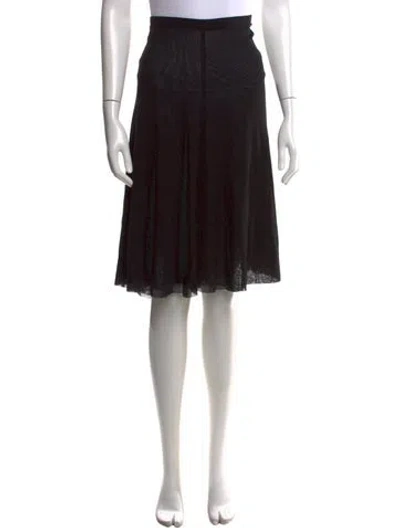 Pre-owned Jean Paul Gaultier Soleil Vintage Midi Length Skirt W/ Tags In Black