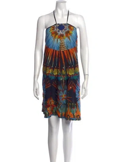 Pre-owned Jean Paul Gaultier Soleil Vintage Mini Dress In Black