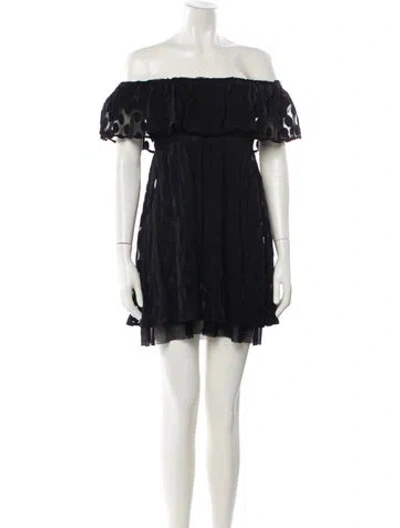 Pre-owned Jean Paul Gaultier Soleil Vintage Mini Dress In Black