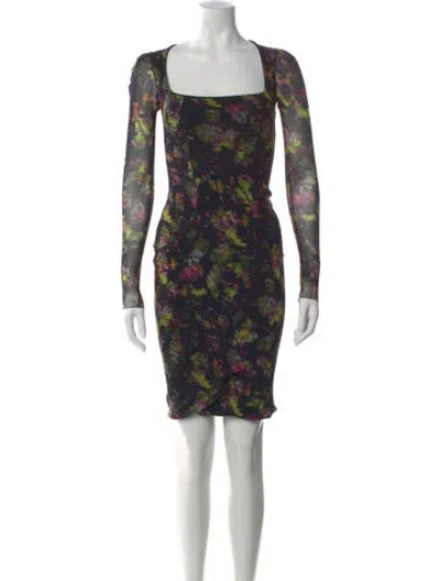 Pre-owned Jean Paul Gaultier Soleil Vintage Mini Dress In Black