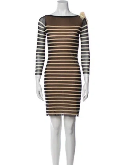 Pre-owned Jean Paul Gaultier Soleil Vintage Mini Dress In Blue