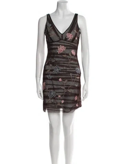 Pre-owned Jean Paul Gaultier Soleil Vintage Mini Dress In Brown