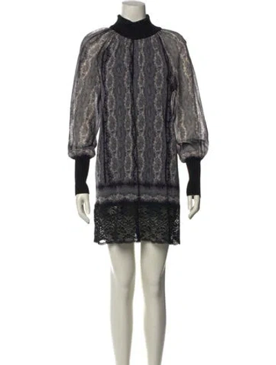 Pre-owned Jean Paul Gaultier Soleil Vintage Mini Dress In Gray