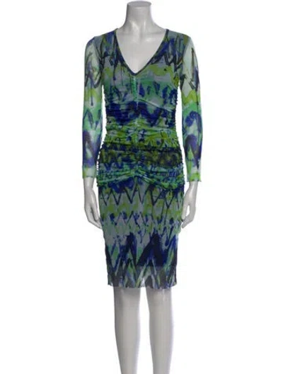 Pre-owned Jean Paul Gaultier Soleil Vintage Mini Dress In Green