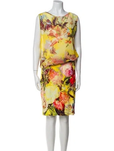 Pre-owned Jean Paul Gaultier Soleil Vintage Mini Dress In Yellow