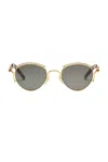 Jean Paul Gaultier Gold 56-5102 Sunglasses In Gold