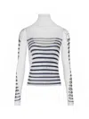Jean Paul Gaultier Layered Top With Marinière In White
