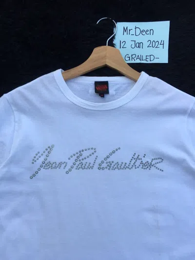 Pre-owned Jean Paul Gaultier Spellout Tshirt In White