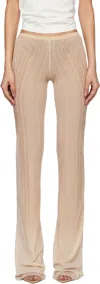 Jean Paul Gaultier Spiral-print Mesh Trousers