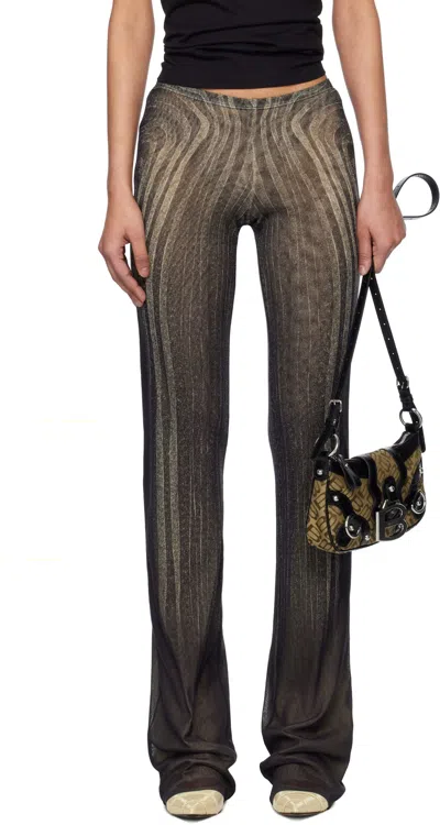 JEAN PAUL GAULTIER SPIRAL-PRINT TROUSERS