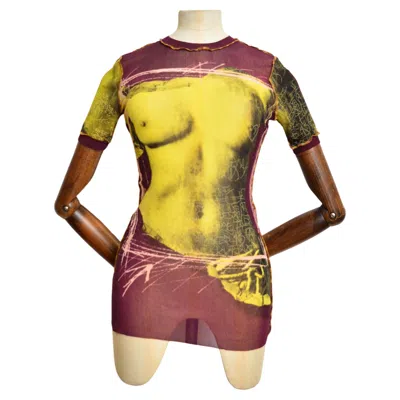 Pre-owned Jean Paul Gaultier Spring Summer 1999  Venus De Milo Goddess Mesh Top - Baby Tee In Brown