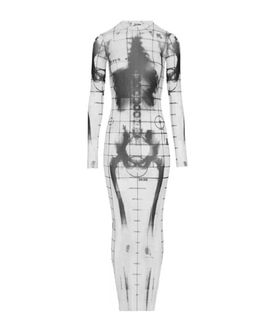 JEAN PAUL GAULTIER SQUELETOR MAXI DRESS