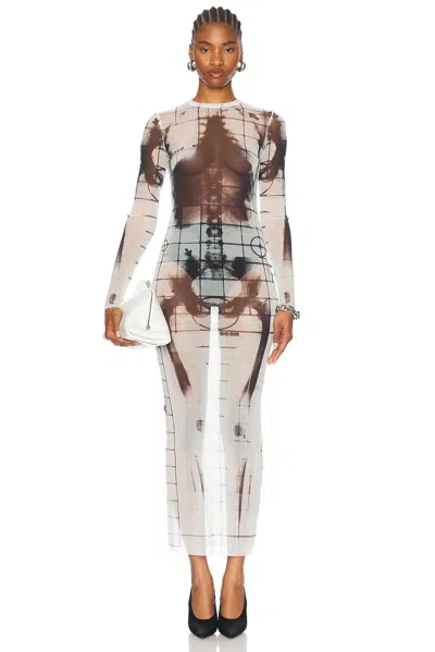 JEAN PAUL GAULTIER SQUELETOR LONG DRESS