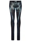 Jean Paul Gaultier Squeletor Pants Woman Black And Blue In Blue