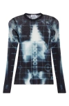 Jean Paul Gaultier Squeletor Top Woman Black And Blue In Black/navy/light Blue