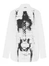 Jean Paul Gaultier Squeletor Printed Button Shirt In White