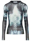 Jean Paul Gaultier Squeletor Top Woman Black And Blue