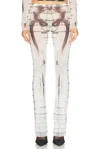 Jean Paul Gaultier Squeletor Trouser In White & Black