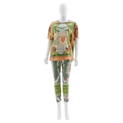 Pre-owned Jean Paul Gaultier S/s 1994 "les Tatouages" Baroque Sculptures Money Dollar T-s In Brown